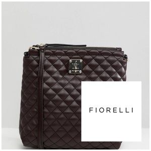 Fiorelli Quilted Aubergine Crossbody Bag